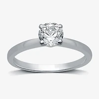 (G / SI2) Womens 3/4 CT. Lab-Grown White Diamond 10K Gold or 14K Round Solitaire Engagement Ring