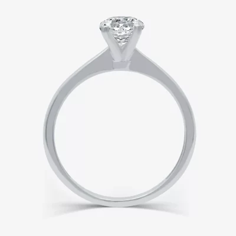 (G / SI2) Womens 3/4 CT. Lab-Grown White Diamond 10K Gold or 14K Round Solitaire Engagement Ring