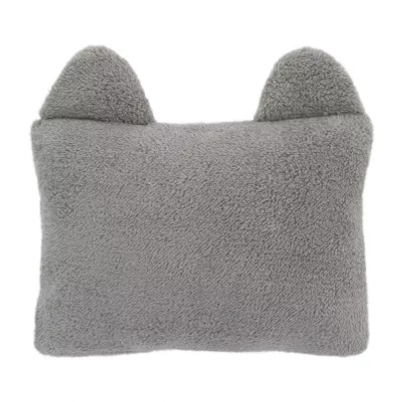 Nojo Sherpa Raccoon Rectangular Throw Pillow