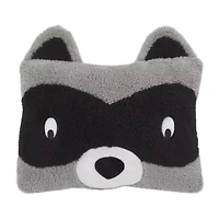 Nojo Sherpa Raccoon Rectangular Throw Pillow