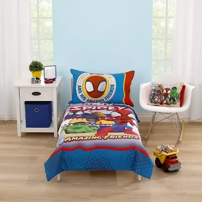 Spidey And His Amazing Friends 4-pc. Toddler Bedding Set