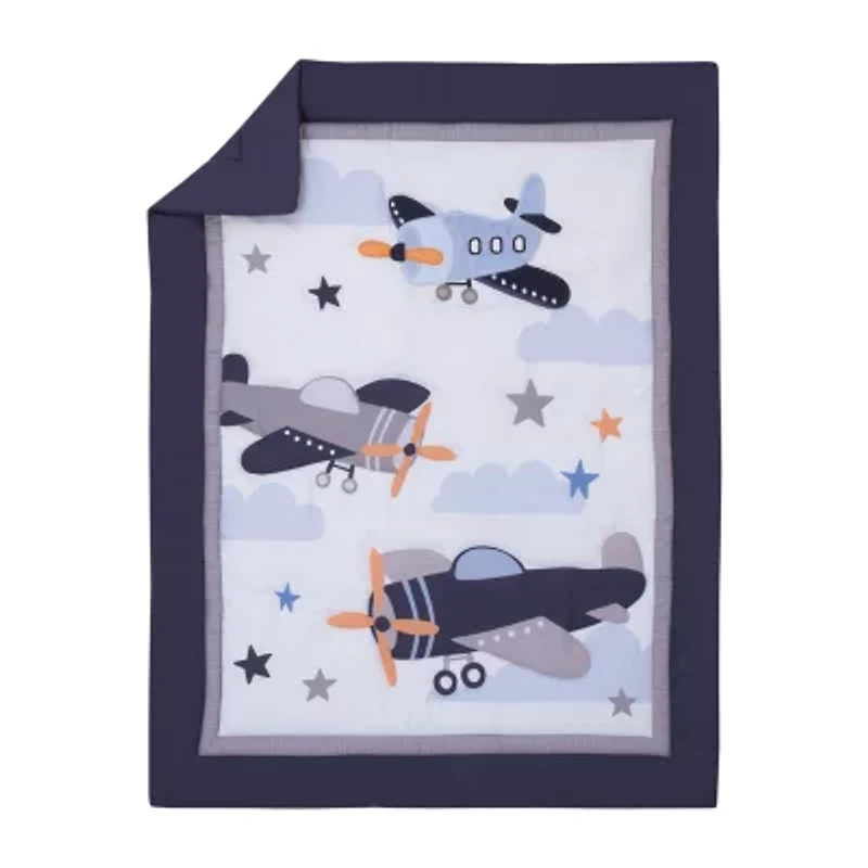Nojo Airplane 3-pc. Crib Bedding Set