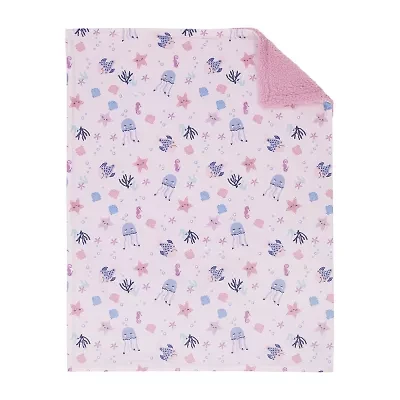 Nojo Pink Under The Sea Ariel Baby Blanket