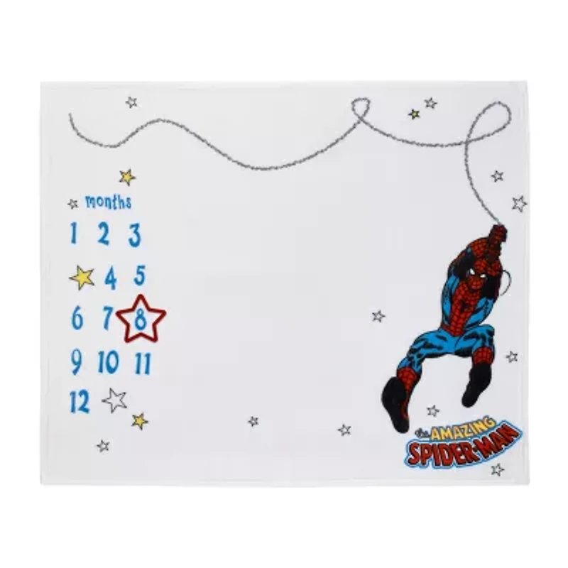Spiderman Baby Milestone Blanket