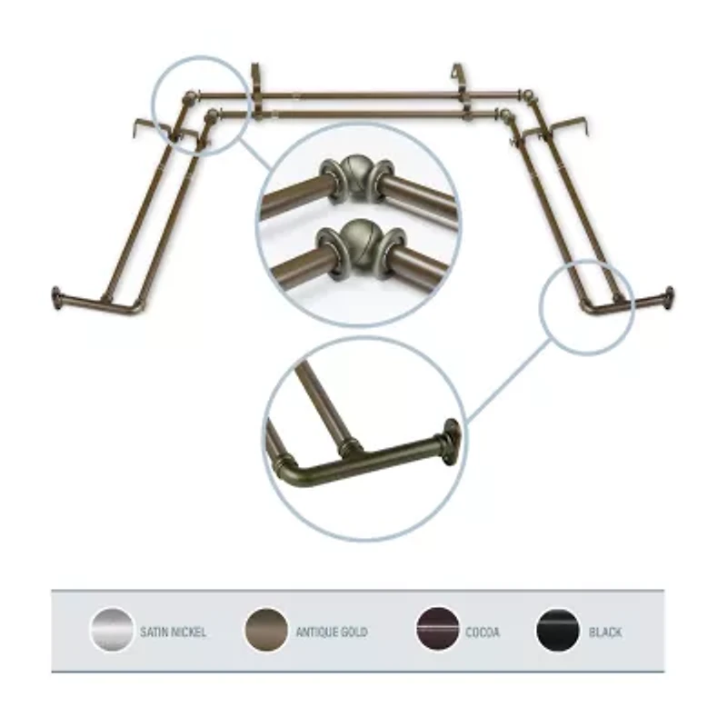 Rod Desyne Blackout Bay Window