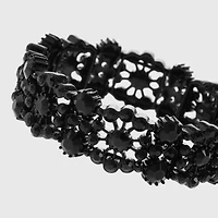 Mixit Womens Black Stretch Bracelet