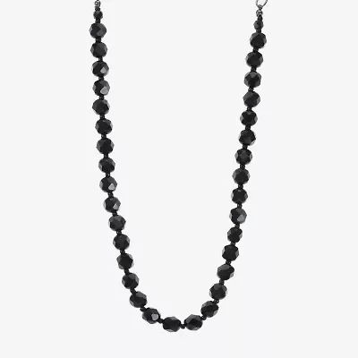 Mixit Womens Black 17 Inch Collar Necklace