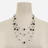 Mixit Womens Black 19 Inch Strand Necklace