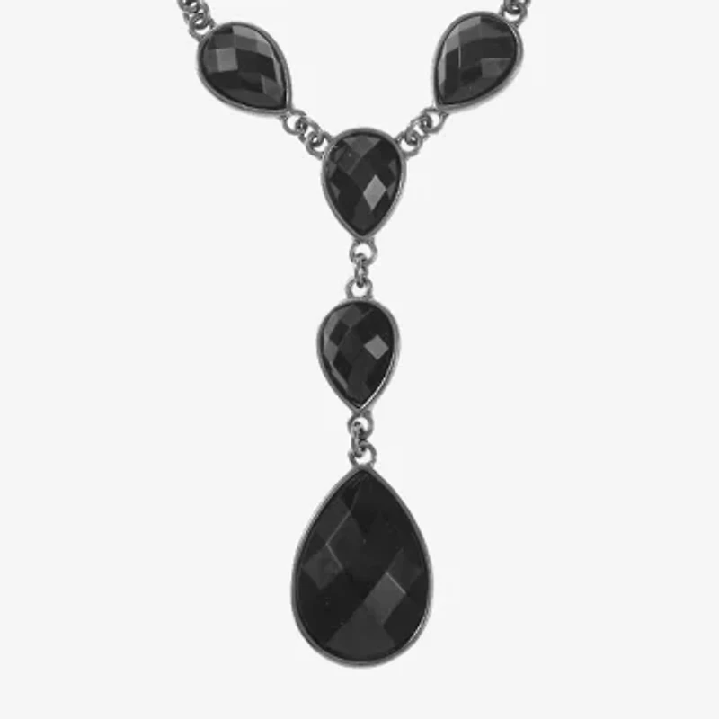 Mixit Black Womens Black 18 Inch Y Necklace