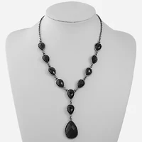 Mixit Black Womens Black 18 Inch Y Necklace