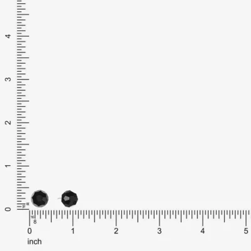 Mixit Black Black 10mm Stud Earrings