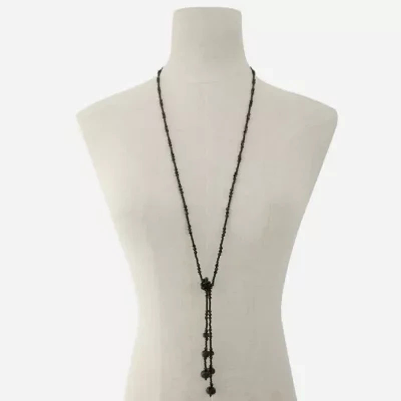 Mixit Bolo Womens Black 33 Inch Y Necklace