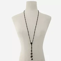 Mixit Bolo Womens Black 33 Inch Y Necklace