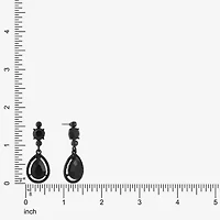 Mixit Black Womens Black Drop Earrings