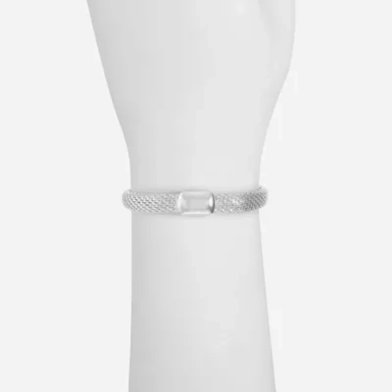 Monet® Silver-Tone Magnetic Closure Bracelet