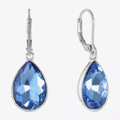 Monet Jewelry Silver Tone Womens Drop Earrings