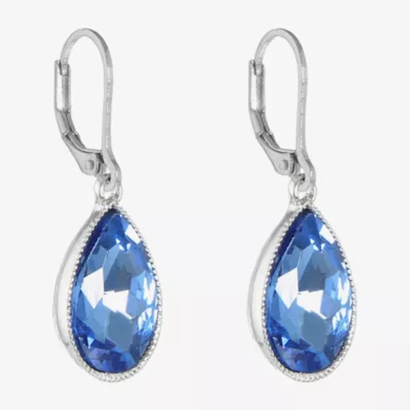 Monet Jewelry Silver Tone Womens Drop Earrings