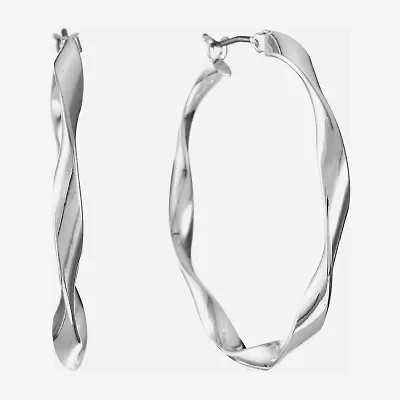 Liz Claiborne® Ribbon Hoop Earrings