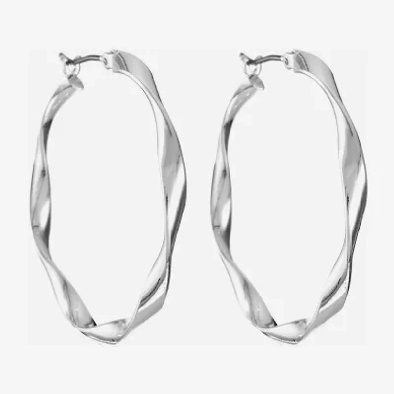 Liz Claiborne® Ribbon Hoop Earrings