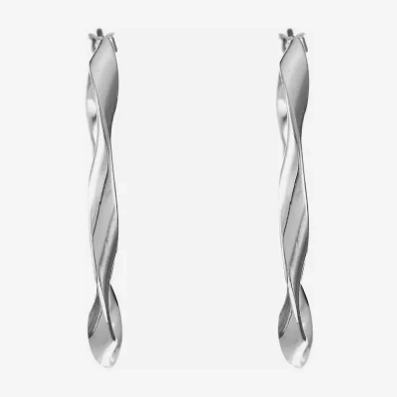 Liz Claiborne® Ribbon Hoop Earrings