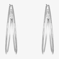 Liz Claiborne Large Wire Womens 48.3mm Hypoallergenic Hoop Earrings