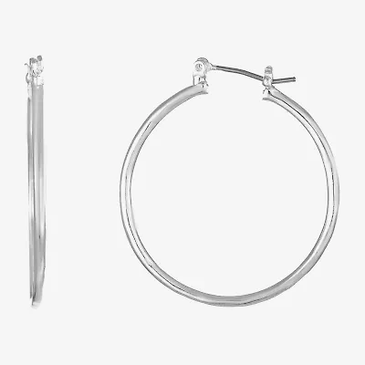 Liz Claiborne Womens 31mm Hypoallergenic Hoop Earrings