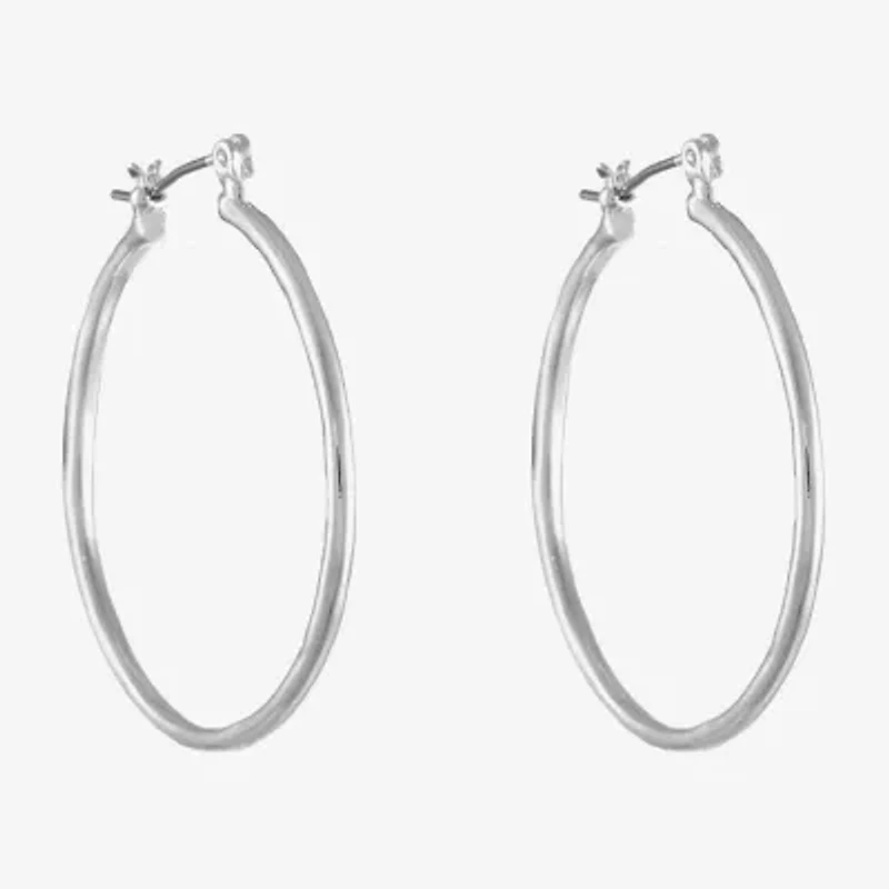 Liz Claiborne Womens 31mm Hypoallergenic Hoop Earrings