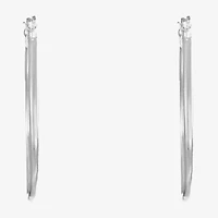 Liz Claiborne Womens 31mm Hypoallergenic Hoop Earrings