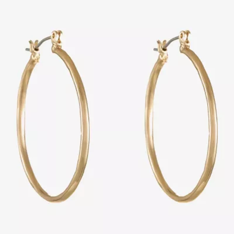 Liz Claiborne Womens 31mm Hypoallergenic Hoop Earrings