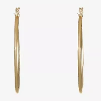Liz Claiborne Womens 31mm Hypoallergenic Hoop Earrings