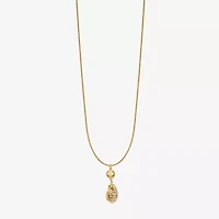 Monet Jewelry Silver Tone Womens 17 Inch Pendant Necklace