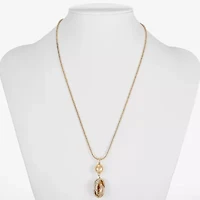 Monet Jewelry Silver Tone Womens 17 Inch Pendant Necklace