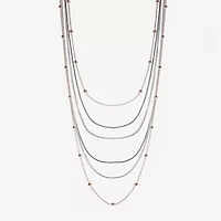 Liz Claiborne Layered Womens 17 Inch Strand Necklace