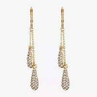 Monet Jewelry Gold Tone Linear Womens Drop Earrings