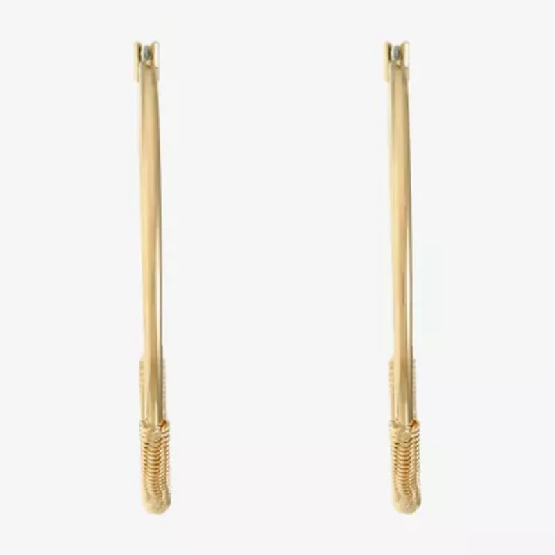 Monet Jewelry Gold Tone Womens 47mm Hypoallergenic Hoop Earrings