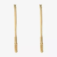 Monet Jewelry Gold Tone Womens 47mm Hypoallergenic Hoop Earrings