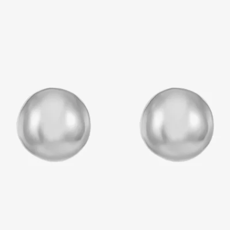 Liz Claiborne Silver Tone 11.6mm Ball Stud Earrings