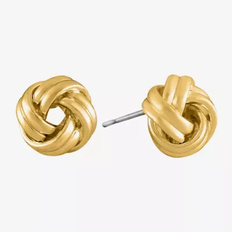 Liz Claiborne Knot Button Stud Earrings