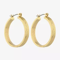Liz Claiborne Womens 25.4mm Hypoallergenic Hoop Earrings