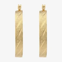 Liz Claiborne Womens 25.4mm Hypoallergenic Hoop Earrings