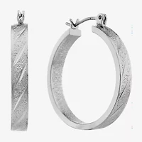 Liz Claiborne Womens 25.4mm Hypoallergenic Hoop Earrings
