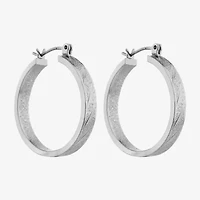 Liz Claiborne Womens 25.4mm Hypoallergenic Hoop Earrings