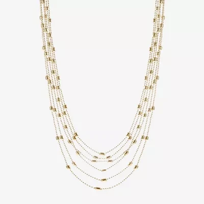 Liz Claiborne Layered Womens 18 Inch Strand Necklace