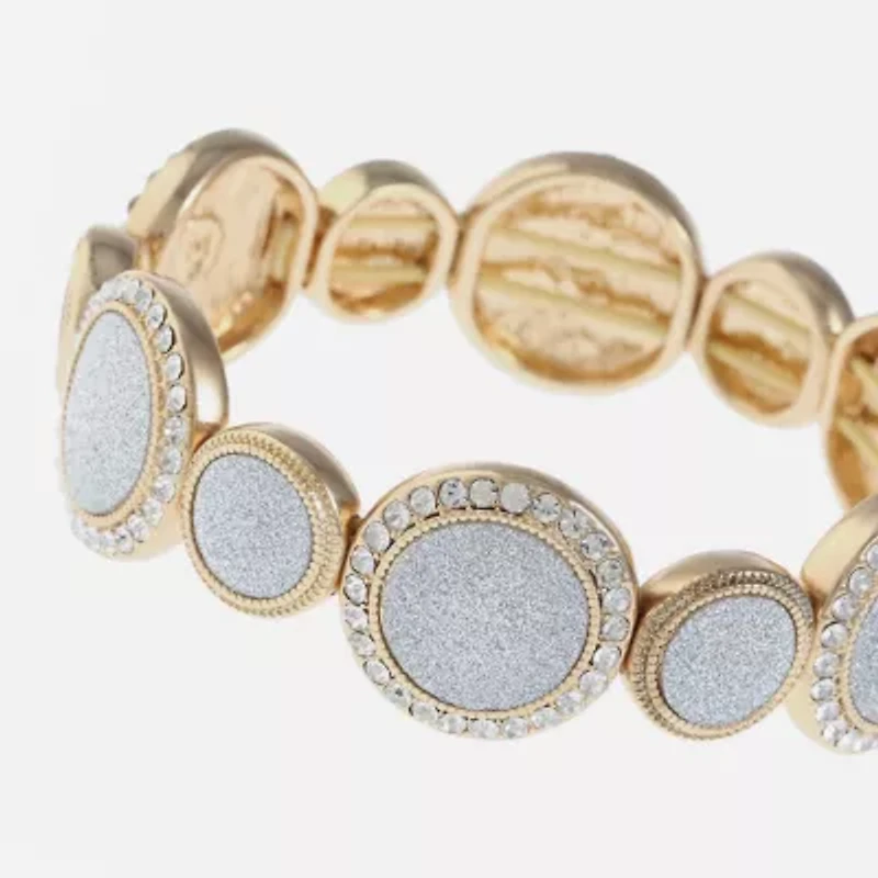 Monet Jewelry Two Tone Womens Stretch Bracelet