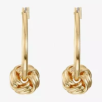 Monet® Gold-Tone Knot Hoop Earrings