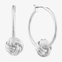 Monet® Gold-Tone Knot Hoop Earrings