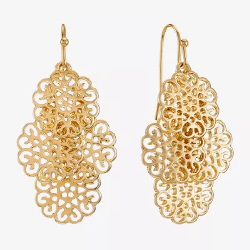 Liz Claiborne Womens Hypoallergenic Chandelier Earrings