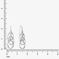 Liz Claiborne Twsited Orbital Womens Hypoallergenic Drop Earrings