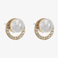 Monet Jewelry Simulated Pearl 15.7mm Stud Earrings