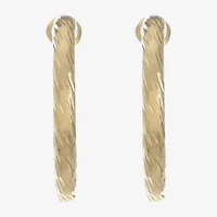 Monet Jewelry Gold Tone Womens 22mm Hypoallergenic Hoop Earrings